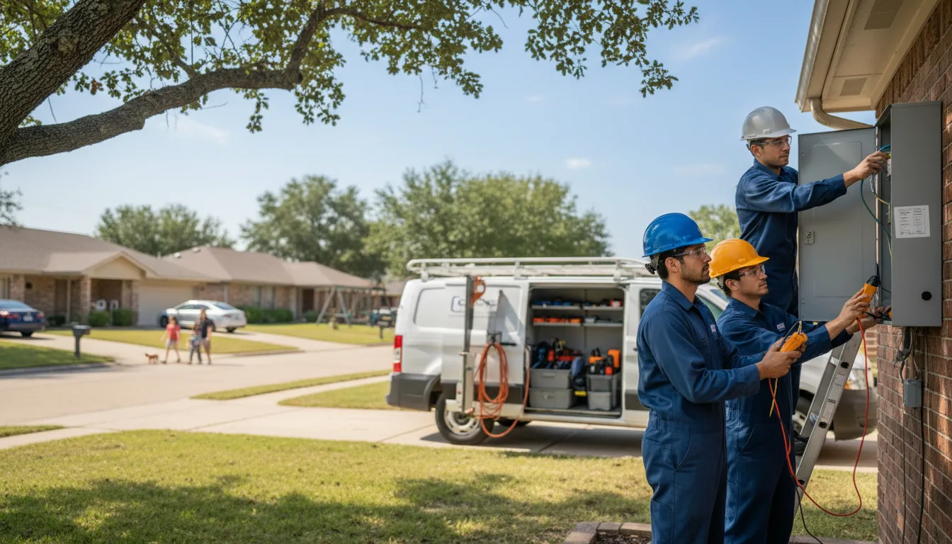 Certified electrician providing emergency electrical services in Leota, MN